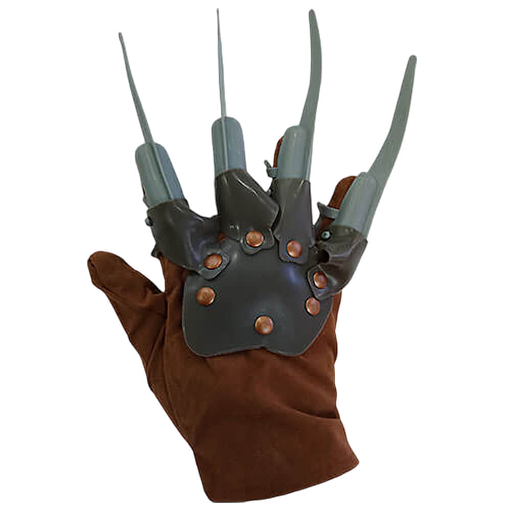 Guante con garras tipo cuchillo estilo Freddy Krueger, accesorio de terror para Halloween
