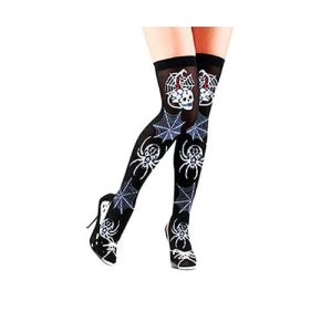 Medias Telaraña y Calavera Adulto Halloween