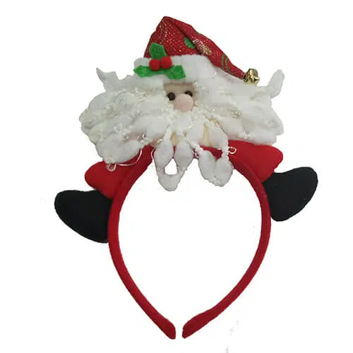 Diadema de Papá Noel barbón para adultos y niños