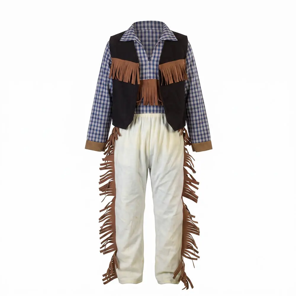 Disfraz de Vaquero Infantil – Traje de Cowboy del Oeste para Niño (Camisa, Chaleco y Pantalón) - Imagen 2