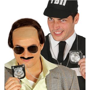 PLACA POLICIA COLGANTE ACCESORIO CARNAVAL