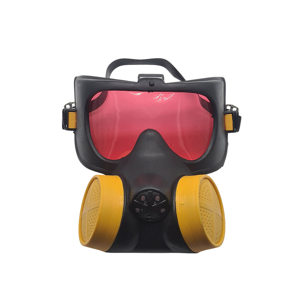 Máscara de gas de plástico para disfraces de terror, apocalípticos o militares, apta para adultos y adolescentes