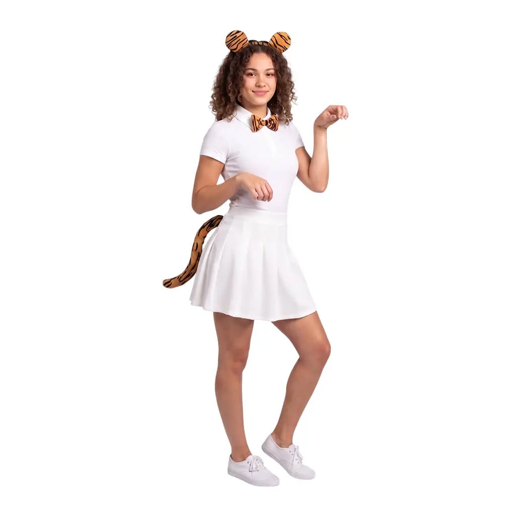 Set de Tigre de 3 Piezas – Kit de Accesorios de Animal con Diadema, Pajarita y Cola - Imagen 2