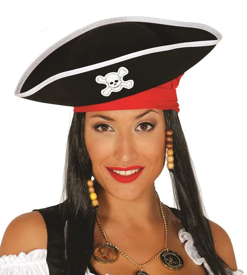 SOMBRERO PIRATA ADULTO FIELTRO