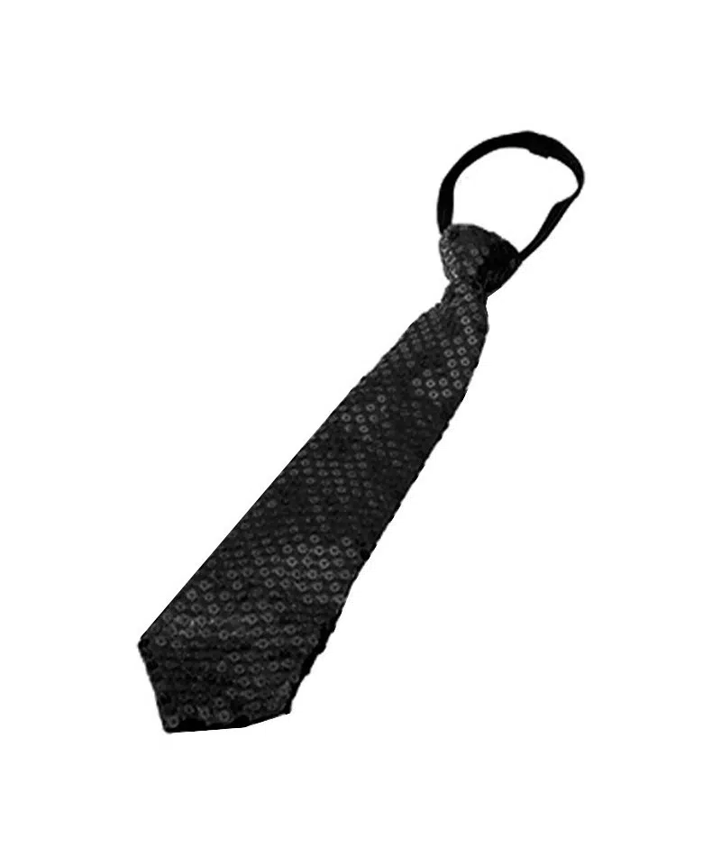 CORBATA LENTEJUELAS NEGRA