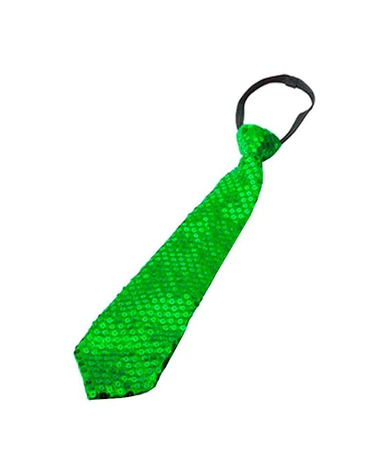 CORBATA LENTEJUELAS COLOR VERDE