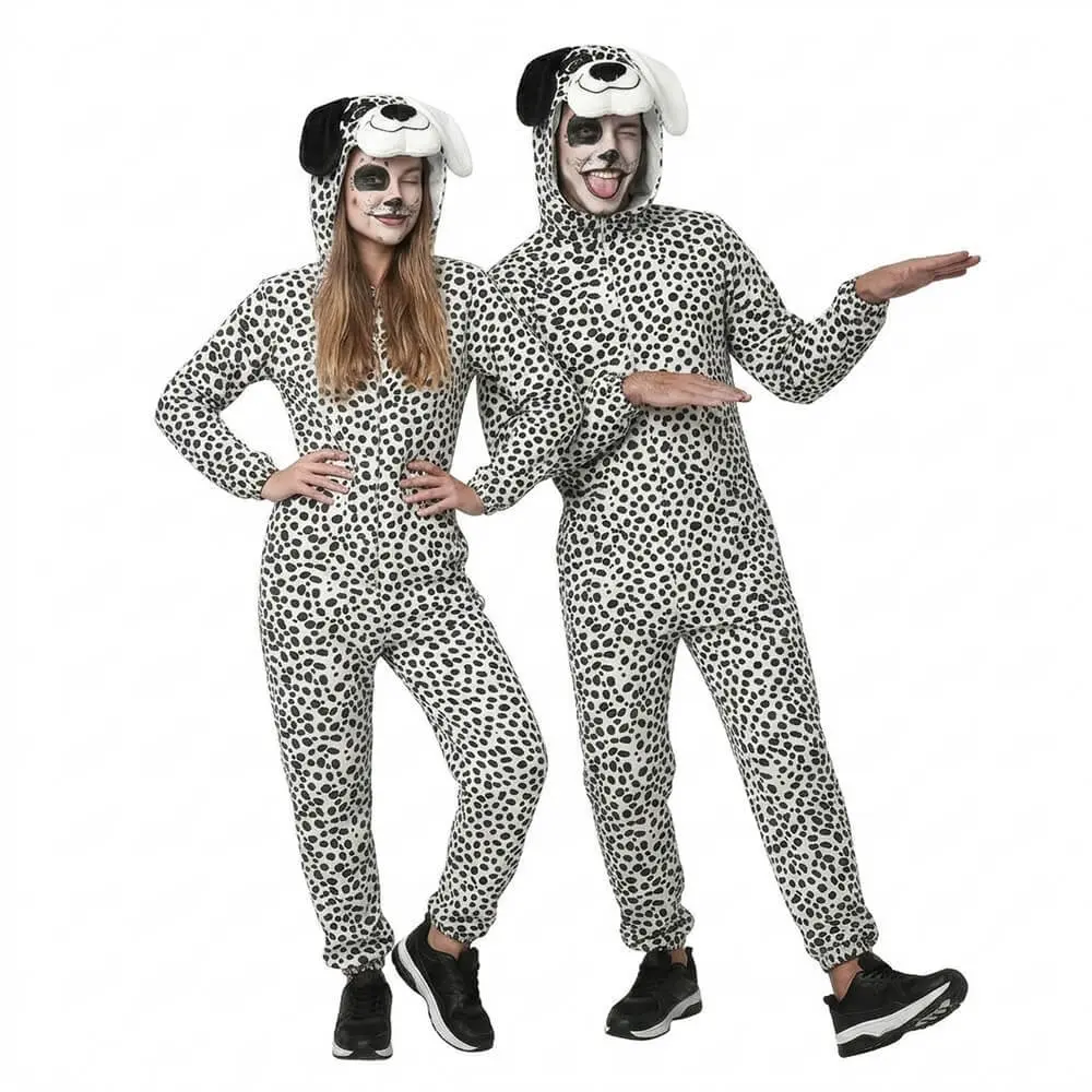 Disfraz de Dálmata Adulto – Mono Unisex con Capucha - Imagen 2