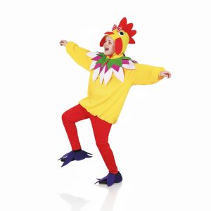 disfraz gallina niño, traje animal granja infantil, disfraz de pollo para niños, ropa carnaval animales, disfraz gallina con mallas, gorro gallina niño, festival escolar animales