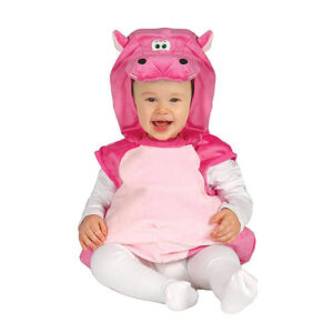 DISFRAZ DE HIPOPÓTAMO ROSA BEBÉ