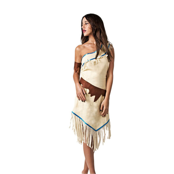 Disfraz de Pocahontas para mujer adulto, vestido para Carnaval