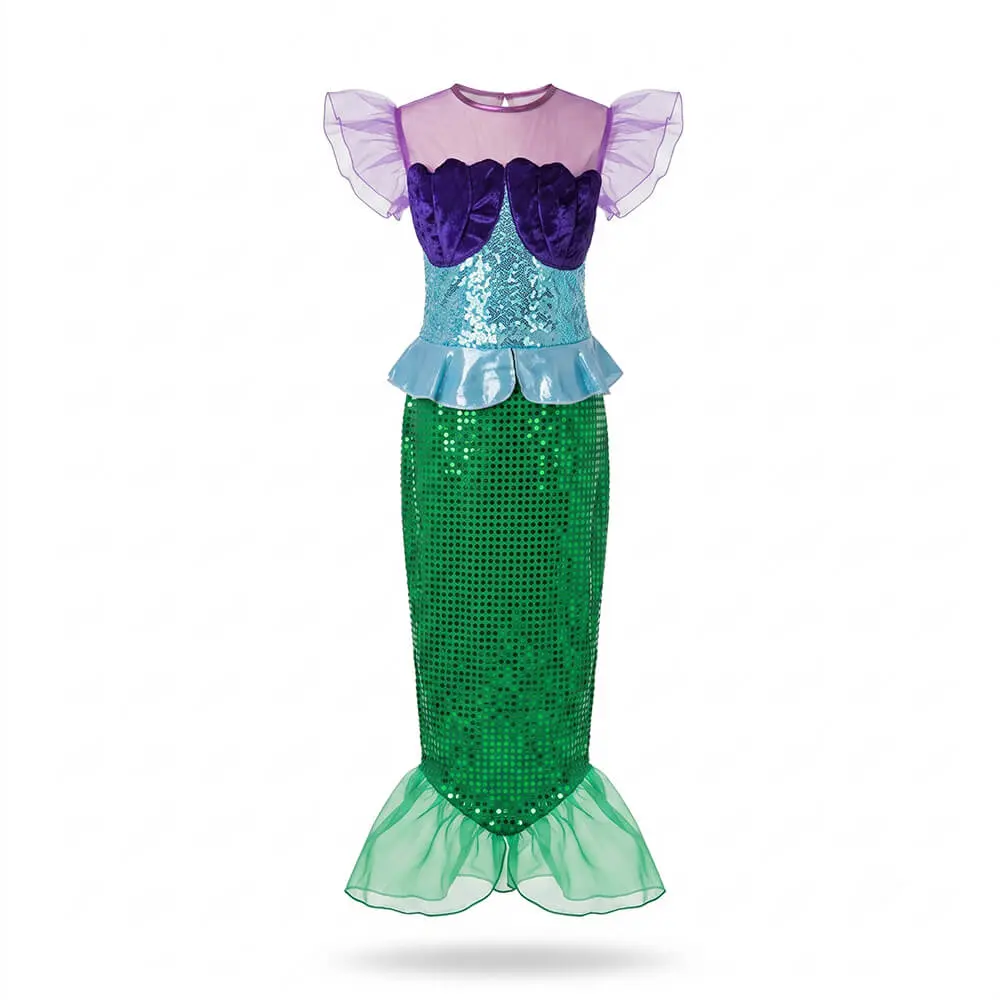Disfraz de Sirenita Infantil – Vestido de Sirena del Fondo del Mar para Niña - Imagen 2