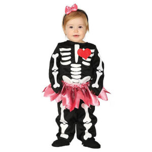 DISFRAZ DE PEQUEÑA ESQUELETO TUTÚ PARA BEBÉ
