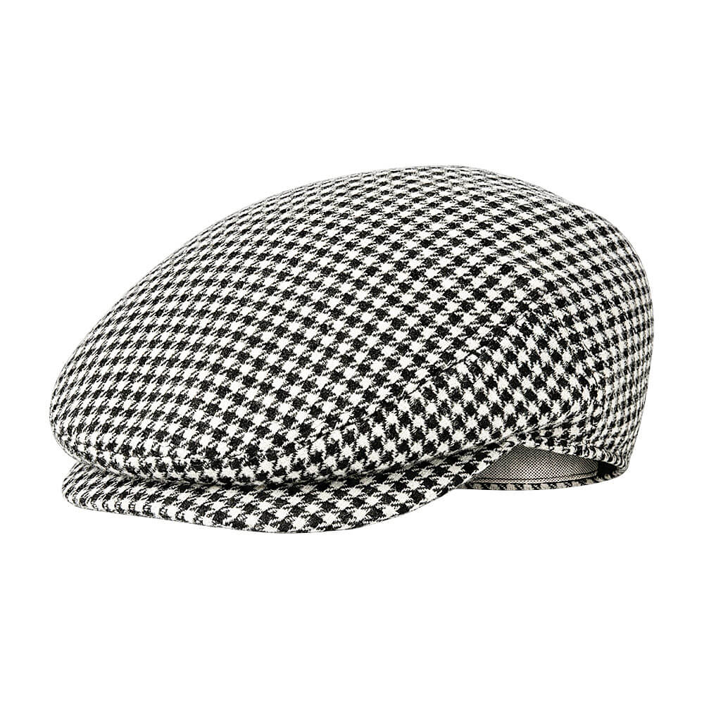 Gorro tradicional de chulapo madrileño (parpusa) con estampado de cuadros, disponible en la tienda Disfraces Lucero.