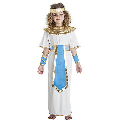 DISFRAZ DE EGIPCIA BLANCO/AZUL INFANTIL