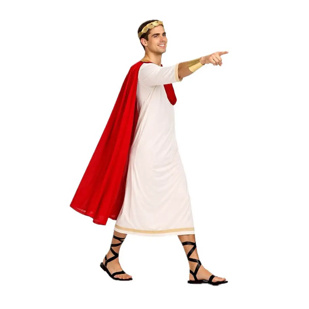 Disfraz de Griego Clásico para Adulto – Traje de Época de la Antigua Grecia con Túnica y Capa - Imagen 2