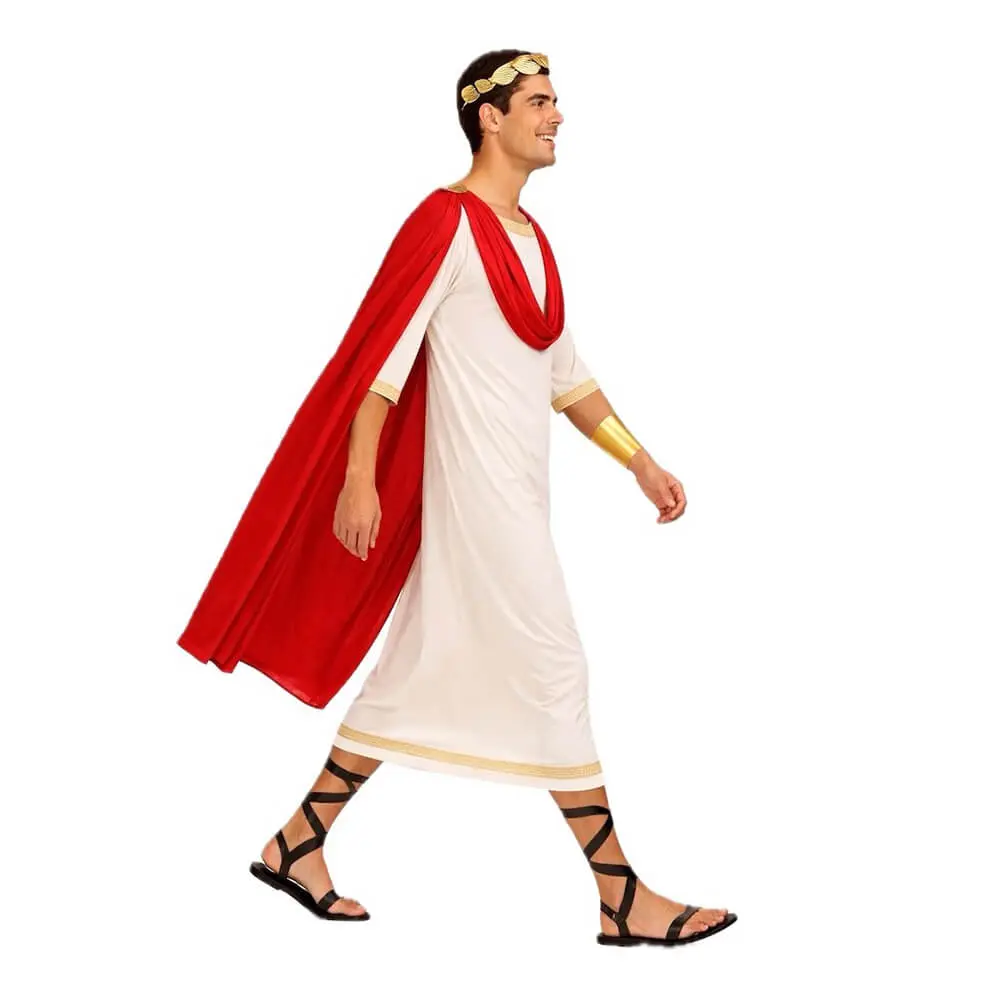 Disfraz de Griego Clásico para Adulto – Traje de Época de la Antigua Grecia con Túnica y Capa - Imagen 4