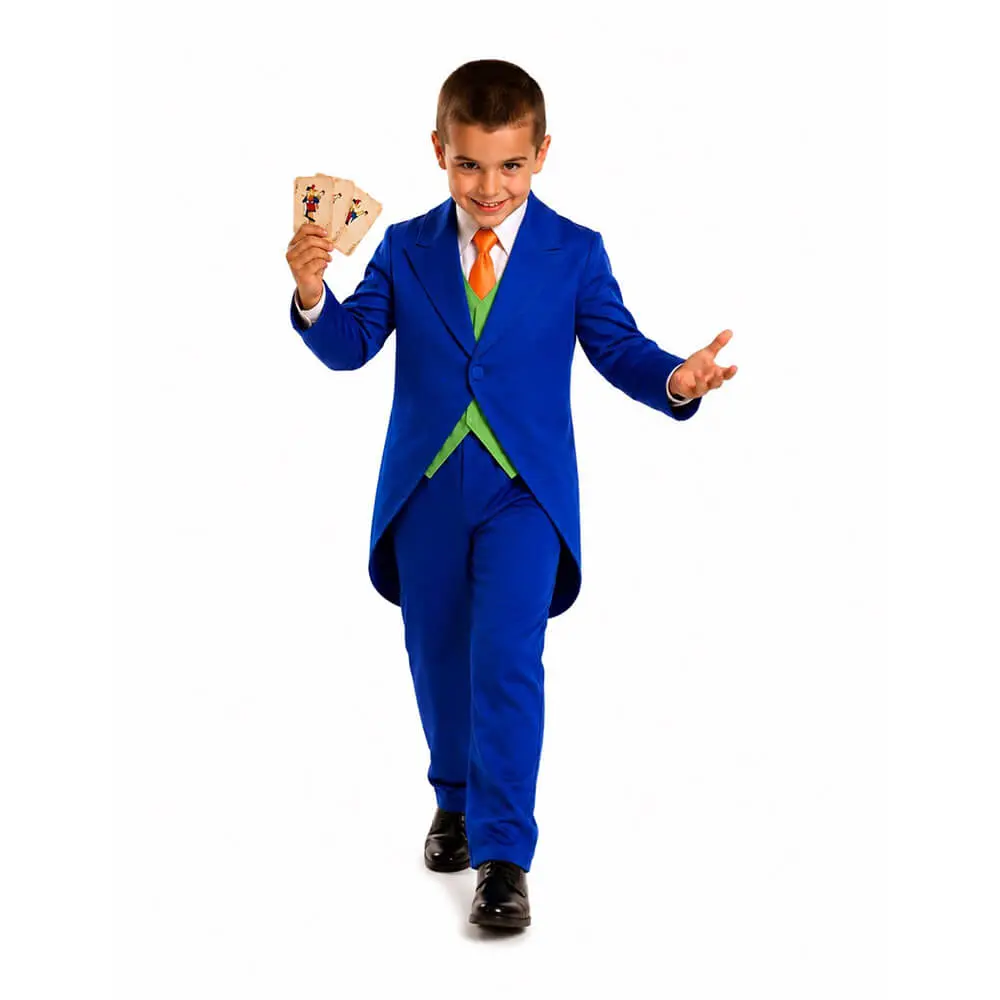 Disfraz de Payaso Malvado / Joker Villano Infantil con Levita - Imagen 2