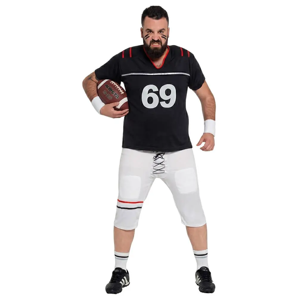 Disfraz de Jugador de Fútbol Americano Quarterback Adulto – Traje de Rugby Deportivo (3 Piezas) - Imagen 2