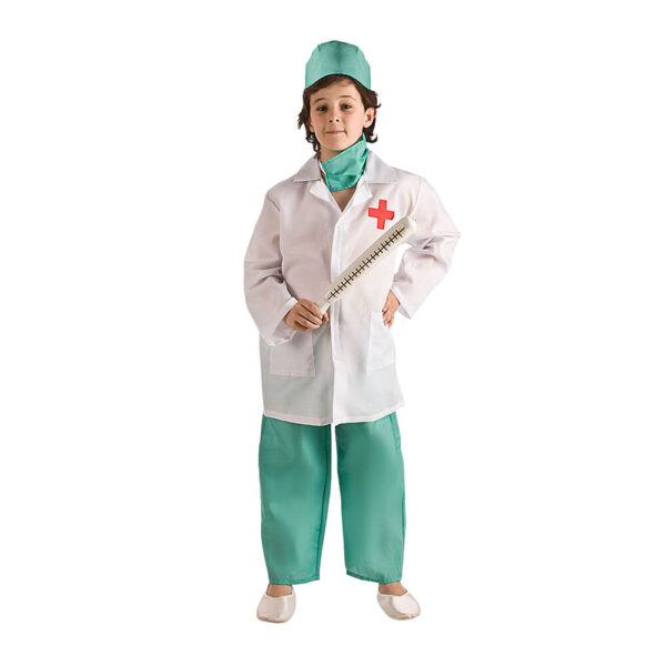 Puteraya Conjunto de disfraz de médico para niños, uniforme quirúrgico Puteraya Conjunto de disfraz de médico para niños, uniforme quirúrgico