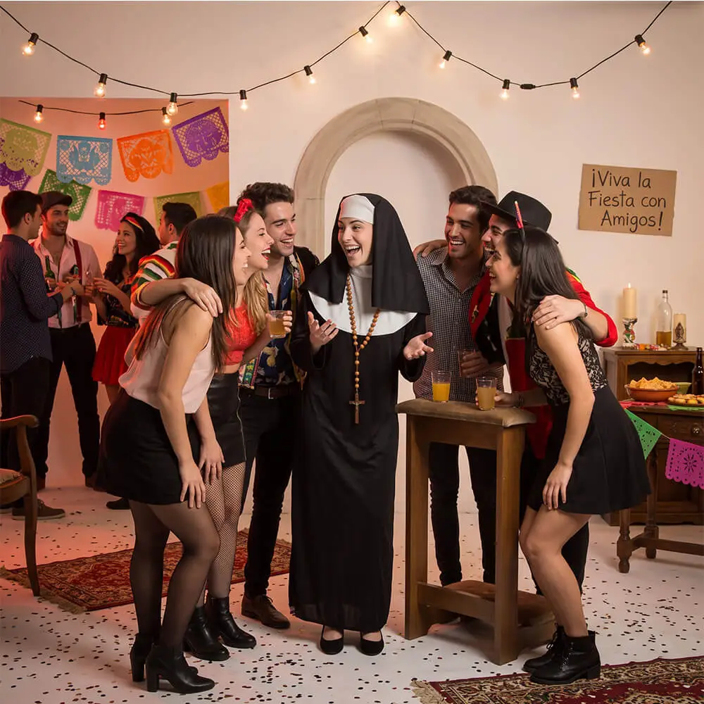 Disfraz de Monja Clásica para Adulto Mujer - Imagen 3