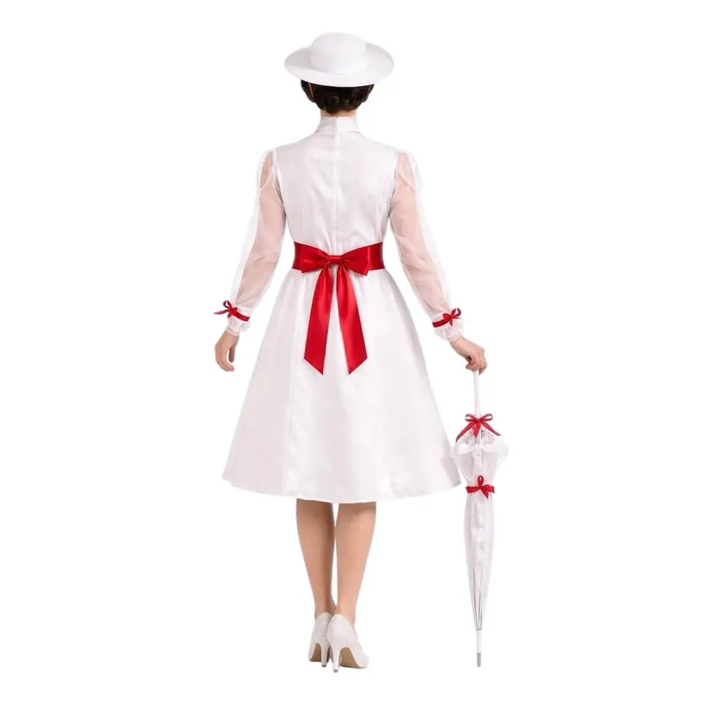 Disfraz de Niñera Mágica Adulto – Traje de Época Victoriana de Mary Poppins con Sombrero y Cinturón (3 Piezas) - Imagen 4