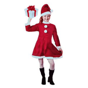 DISFRAZ DE MAMA NOEL BEBE NIÑA