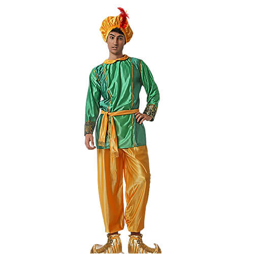 DISFRAZ DE PAJE VERDE ADULTO