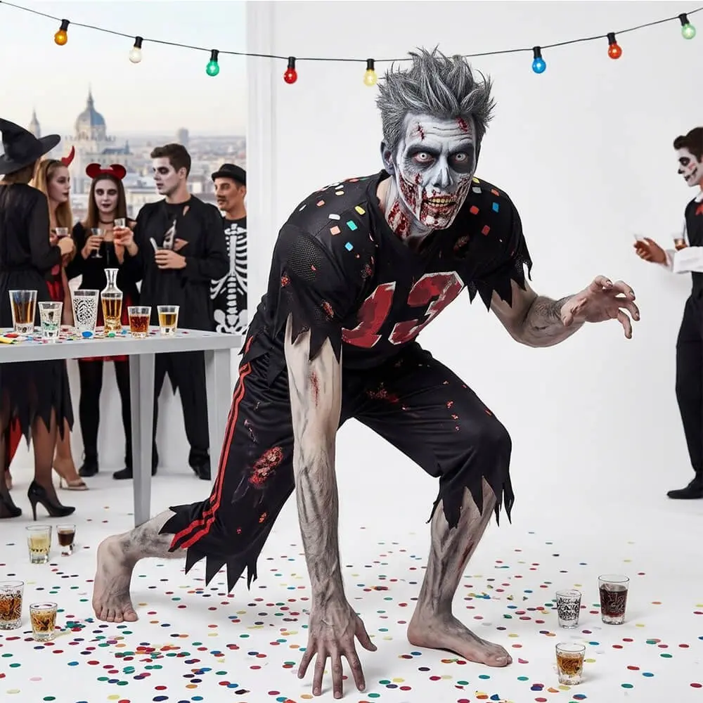 Disfraz de Zombie Jugador de Rugby / Fútbol Americano para Adulto - Imagen 2