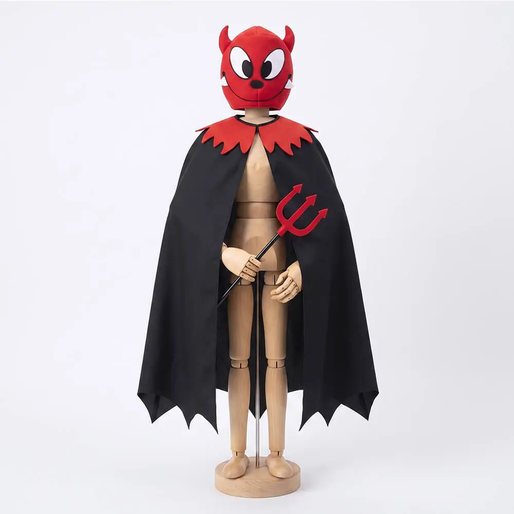 Capa con Cabeza de Diablo – Accesorio Infantil y Adulto de Demonio con Capucha (2 Piezas) - Imagen 3