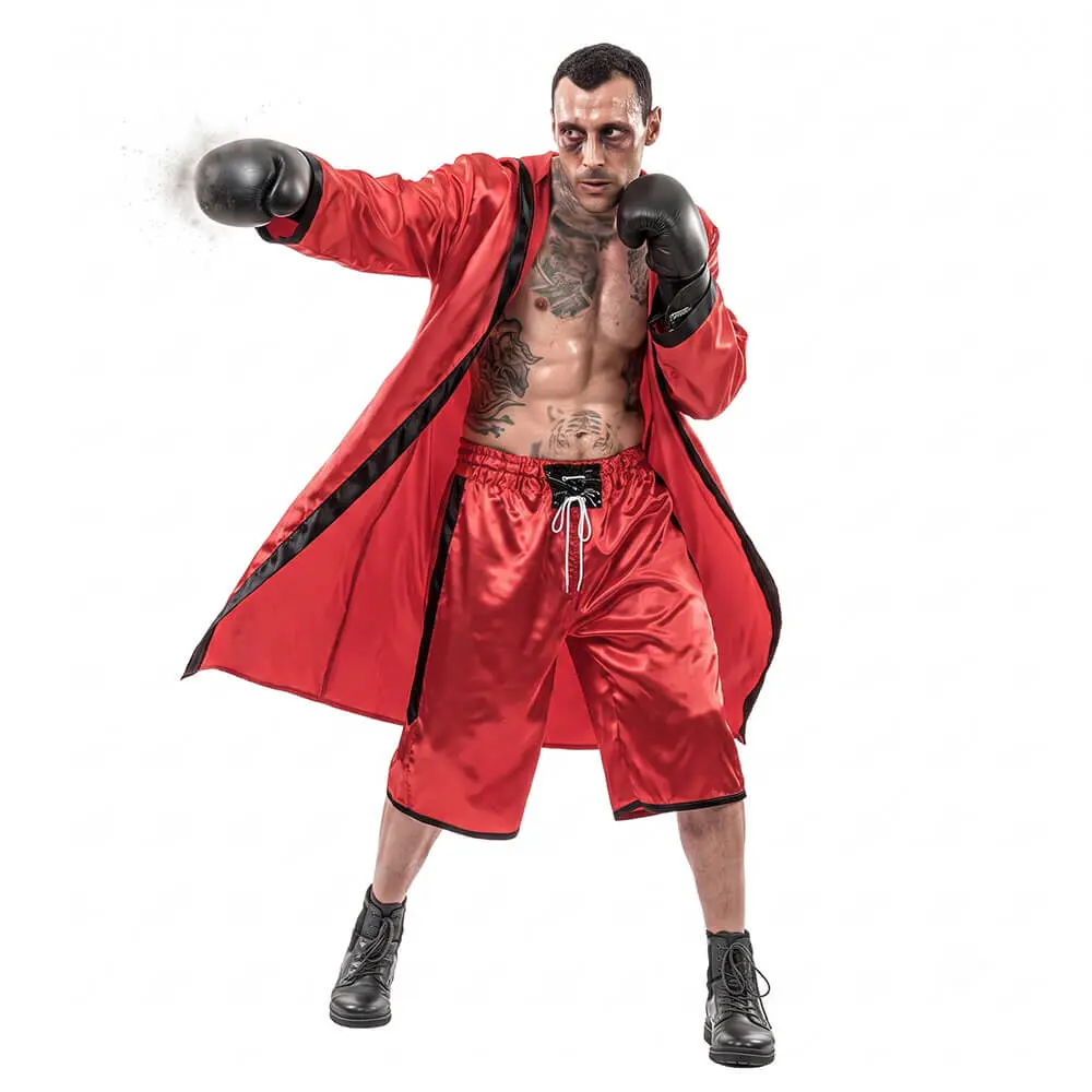 Disfraz de Boxeador Adulto 🥊 – Bata y Pantalón - Imagen 2