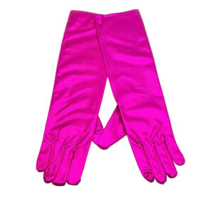GUANTES LARGOS METALIZADOS 38CM ROSA