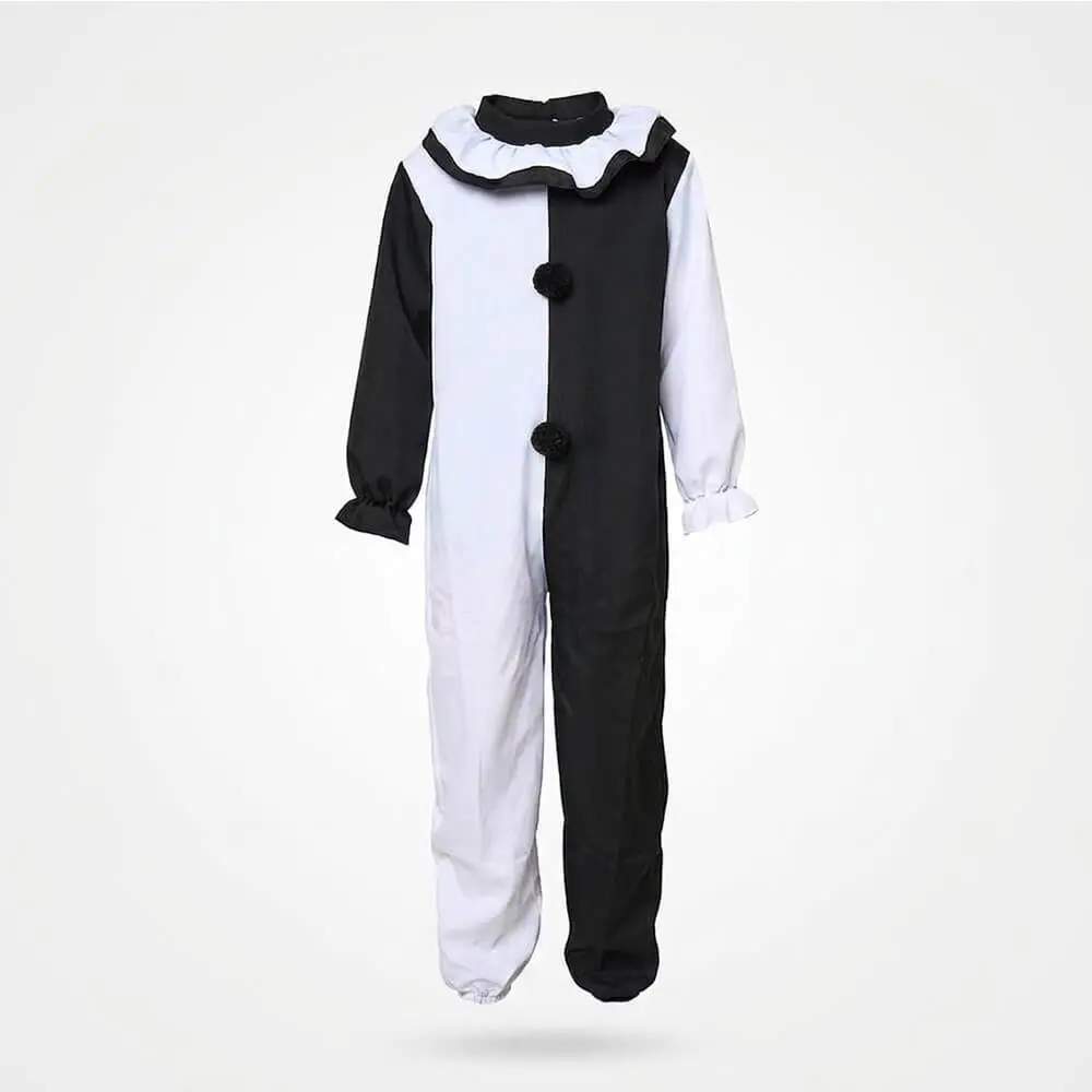 Disfraz de Payaso Asesino Blanco y Negro / Pierrot Siniestro Infantil - Imagen 5