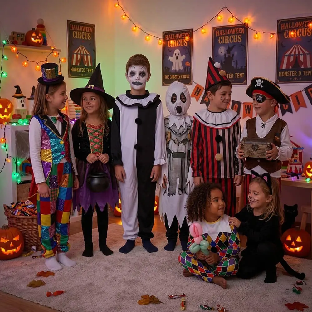 Disfraz de Payaso Asesino Blanco y Negro / Pierrot Siniestro Infantil - Imagen 4
