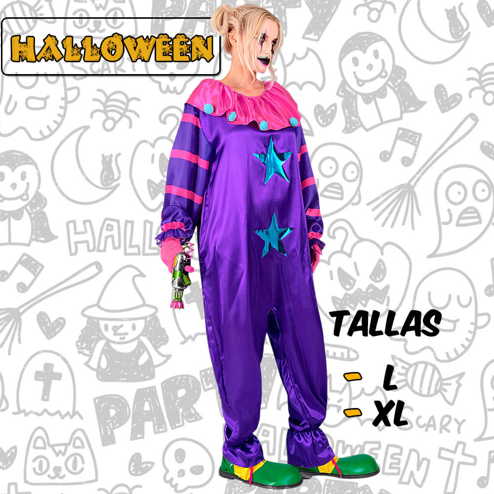 Disfraz de Payaso de Terror del Espacio Adulto - Imagen 2