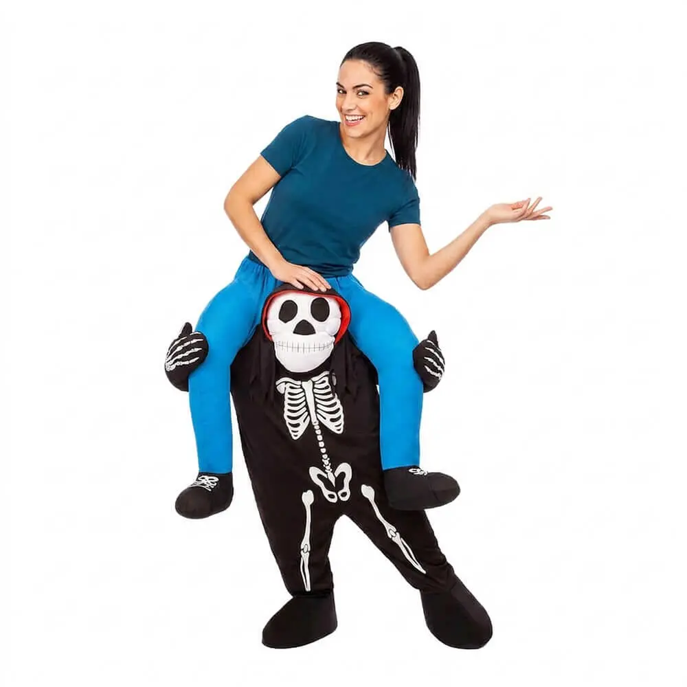 Disfraz de Esqueleto a Hombros Ride-On Carry Me para Adulto - Imagen 3
