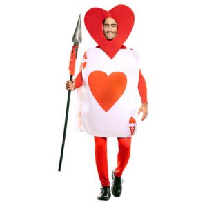Disfraz de AS de Corazones Adulto T-ML