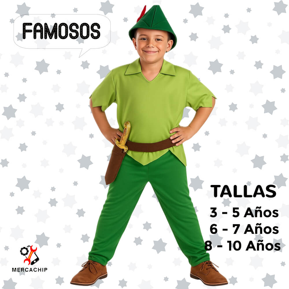 Disfraz de Peter Pan Infantil - Imagen 2