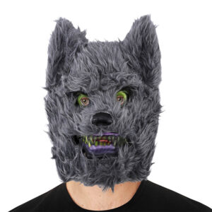 Máscara de Lobo Peludo Adulto