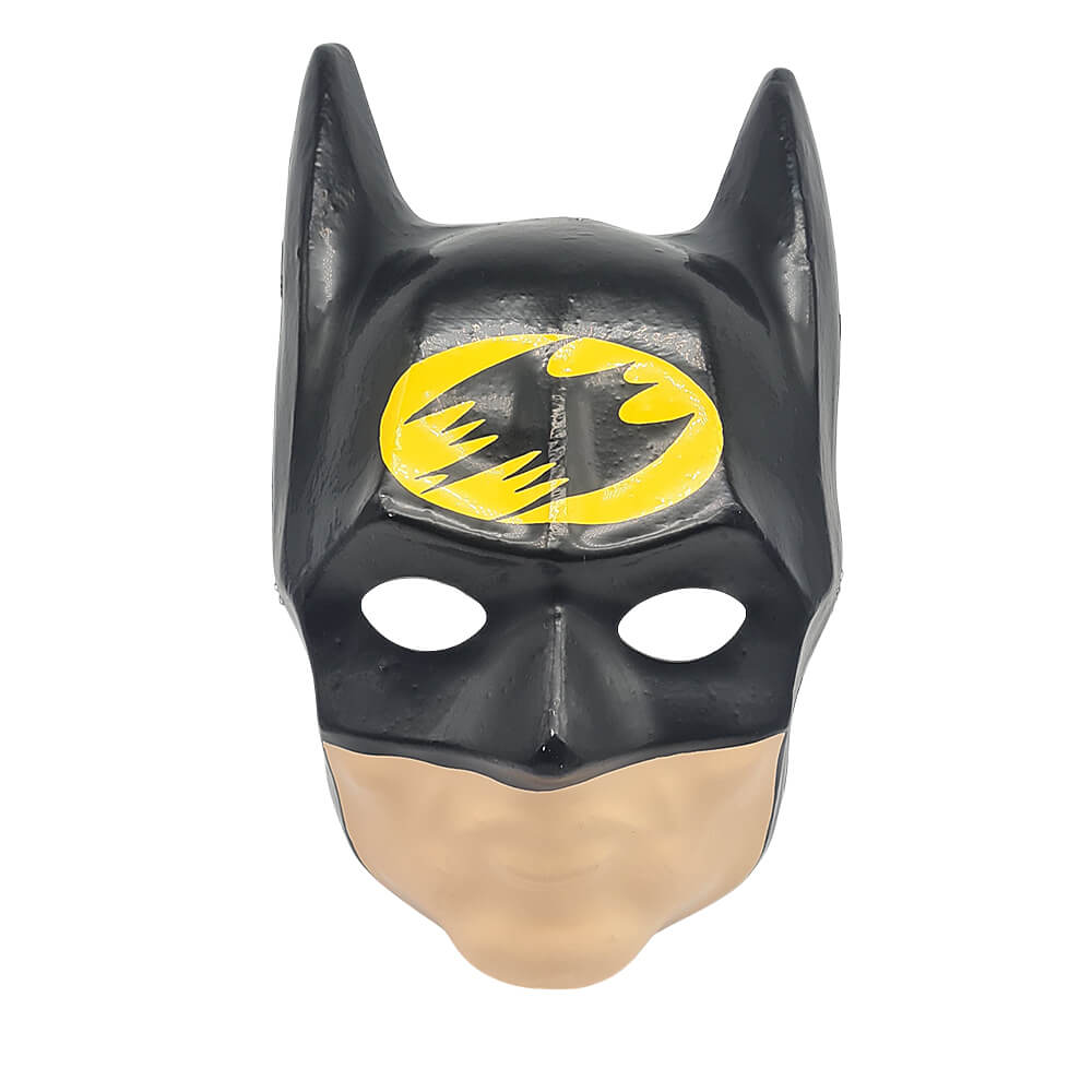 Máscara héroe murciélago infantil color negro, accesorio de disfraz de superhéroe para niños