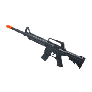 Metralleta de juguete de 46 cm color negro, accesorio para disfraces de soldado, policía o militar