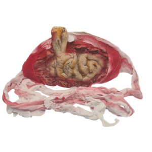 Cinturón de gasa con tripas ensangrentadas, accesorio de terror para disfraces de Halloween