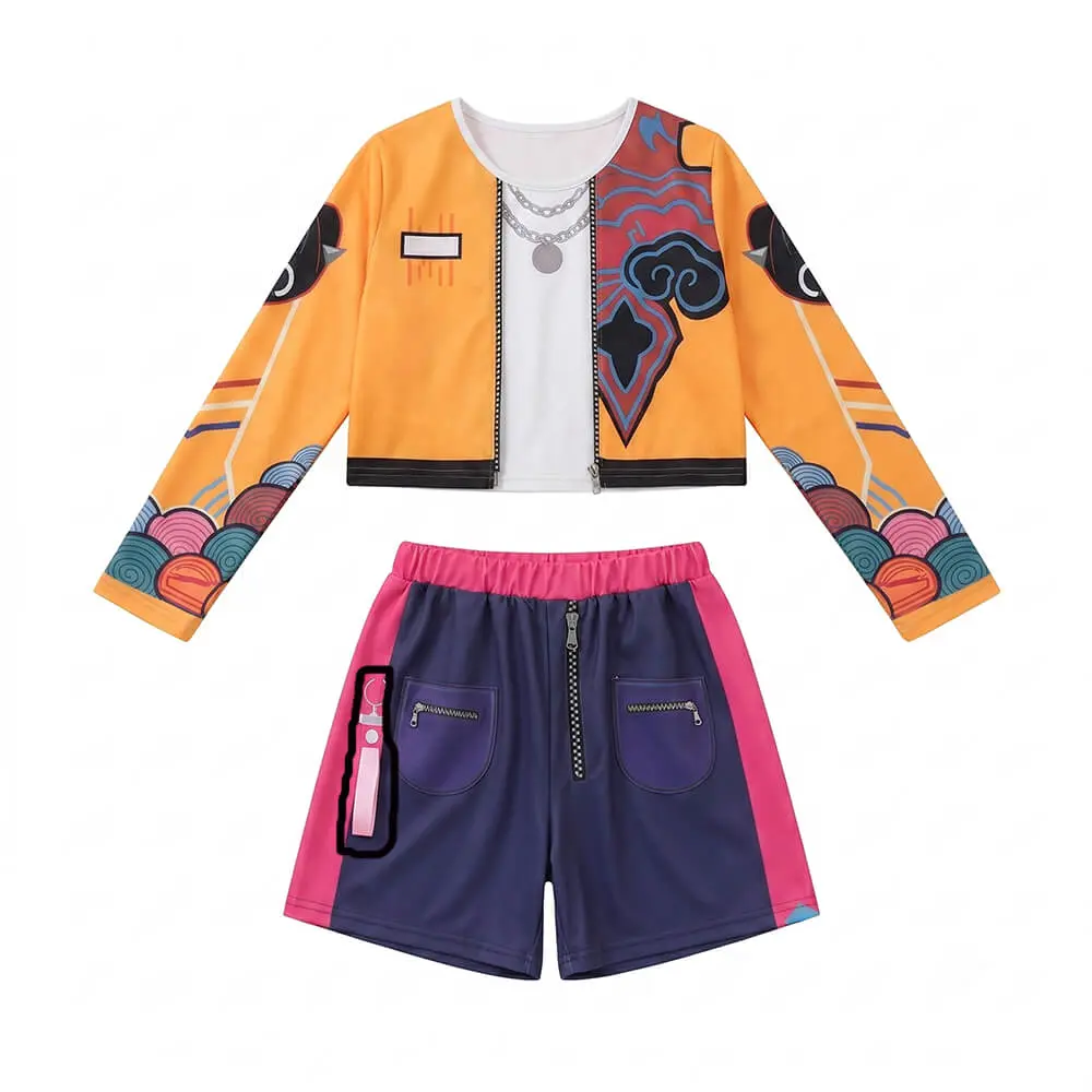 Disfraz de Demon Hunter Pop Star Infantil – Conjunto Urbano de 2 Piezas para Niña - Imagen 2