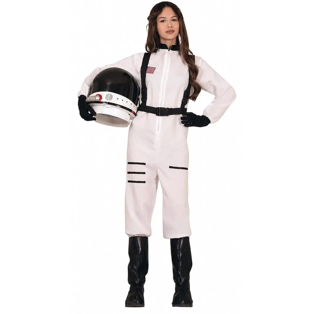 Disfraz de Astronauta Infantil – Mono Espacial Blanco con Arnés para Niños y Niñas - Imagen 2