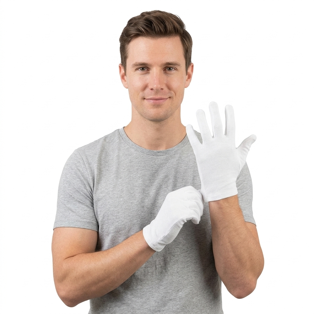Guantes Blancos Cortos Adulto - vista 2