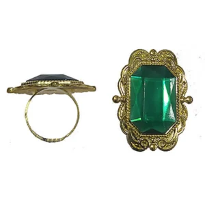 Anillo Medieval Dorado con Piedra V