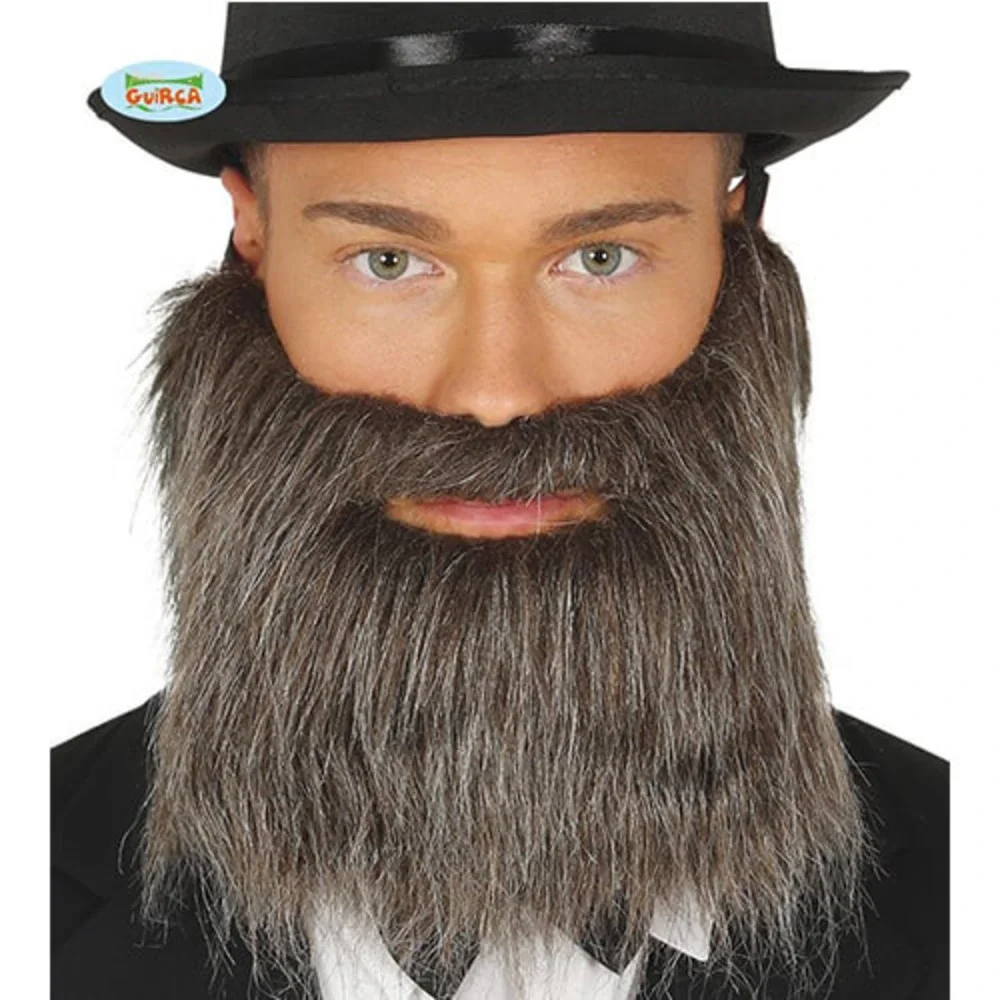 Barba gris con bigote