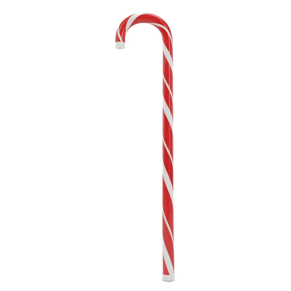Baston rojo con blanco de caramelo 81 cm