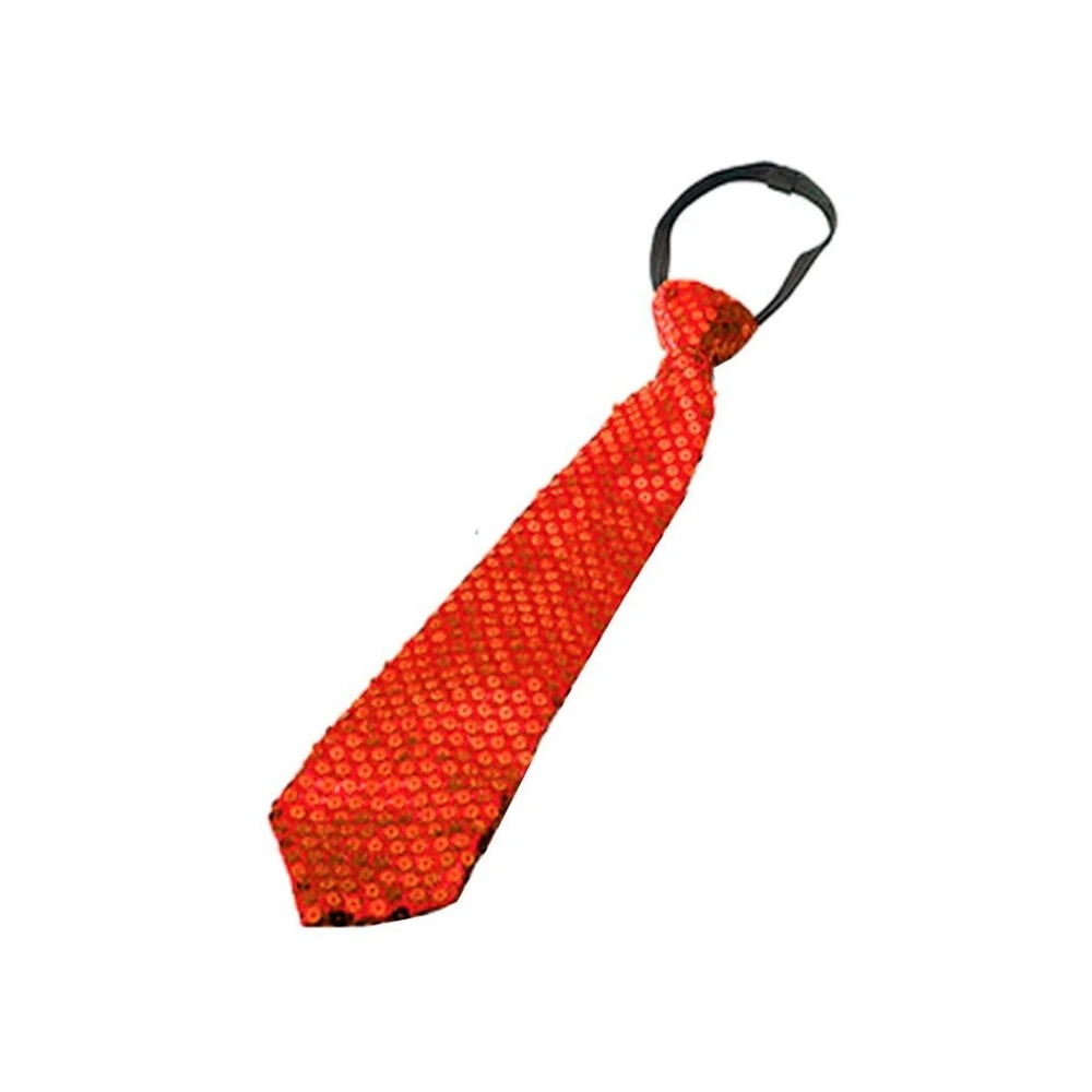 Corbata lentejuelas color rojo