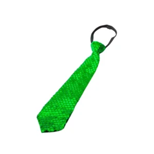 Corbata lentejuelas color verde