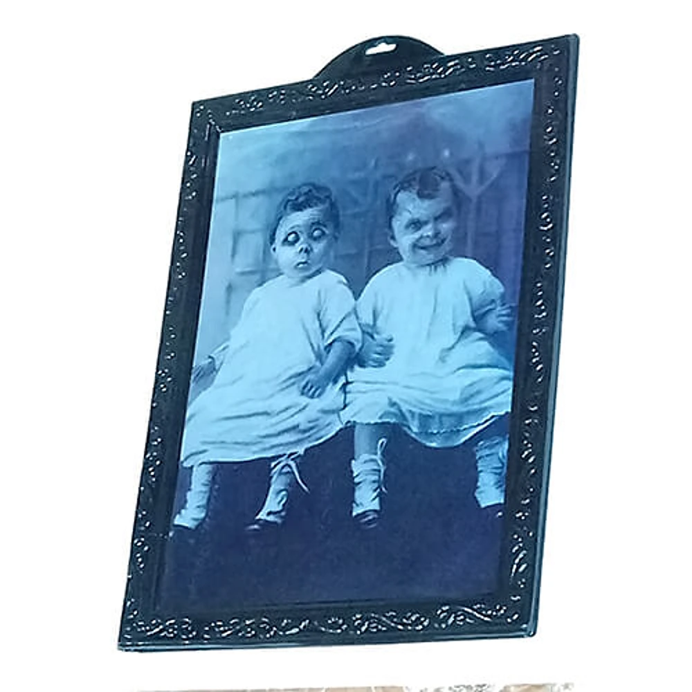 Cuadro Decorativo Pequeños niños gemelos Halloween